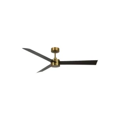 Beacon ventilator med lys Climate IV messing/valnød lydløs