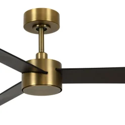 Beacon ventilator med lys Climate IV messing/valnød lydløs