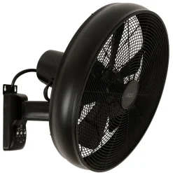 Beacon vægventilator Breeze, sort, Ø 41 cm, lydsvag