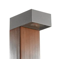 BEGA 84498 LED-gadelampe, grafit, kantet hoved