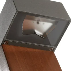 BEGA 84498 LED-gadelampe, grafit, kantet hoved