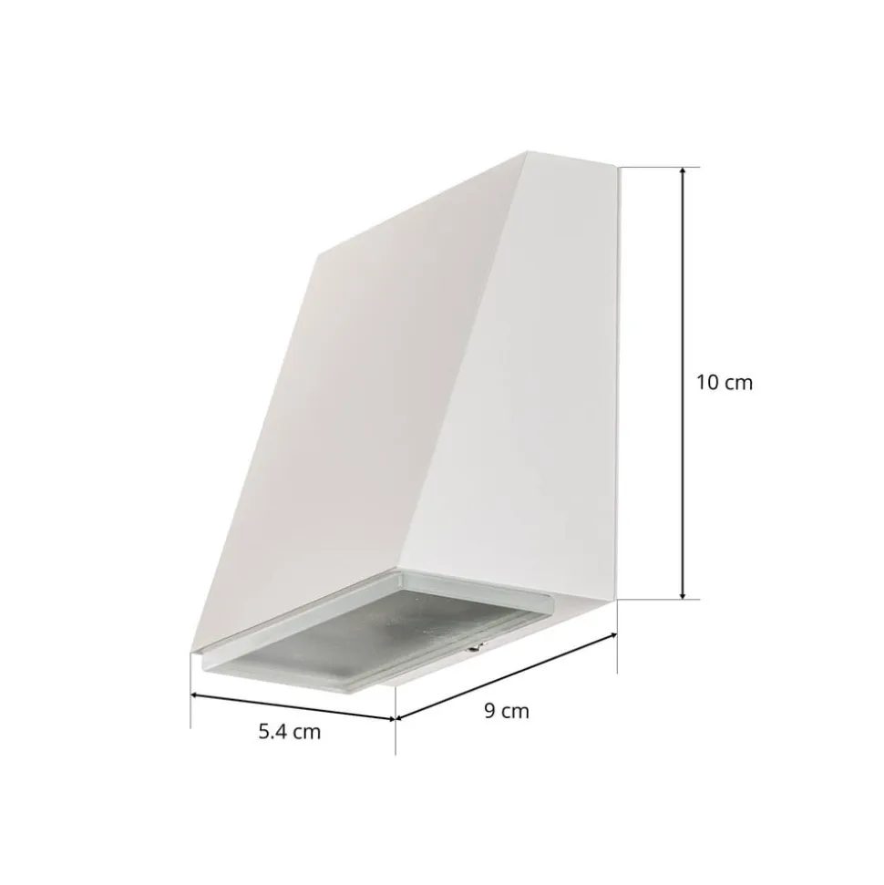 Bega 78047 Væglampe trapez 3000K 9cm hvid 255lm