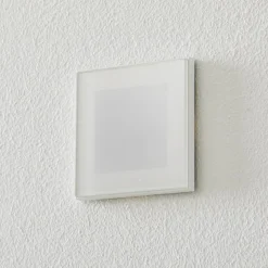 BEGA Accenta væglampe kantet ring hvid 160 lm