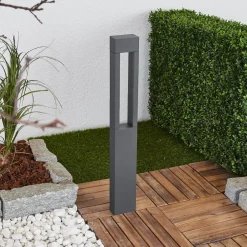 BEGA 77265K3 gadelampe, kantet grafit 3.000 K åben