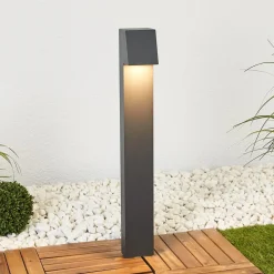 BEGA 77237K3 gadelampe, kantet, grafit 3.000K nede