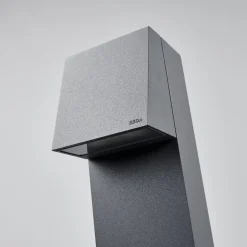 BEGA 77237K3 gadelampe, kantet, grafit 3.000K nede