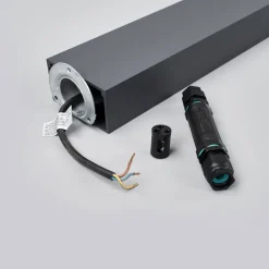 BEGA 77237K3 gadelampe, kantet, grafit 3.000K nede