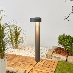 BEGA 77218K3 gadelampe, rund, grafit 3.000 K nede