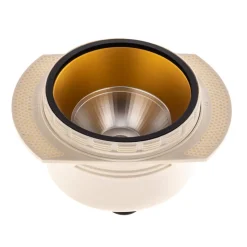 Bega LED indbygget loftspot Studio Line, sort/messing, aluminium