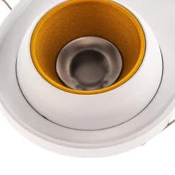 Bega LED indbygningsspot Studio Line, hvid/messing, 2 lyskilder.