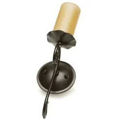 Bente væglampe, skærm i kerte-look