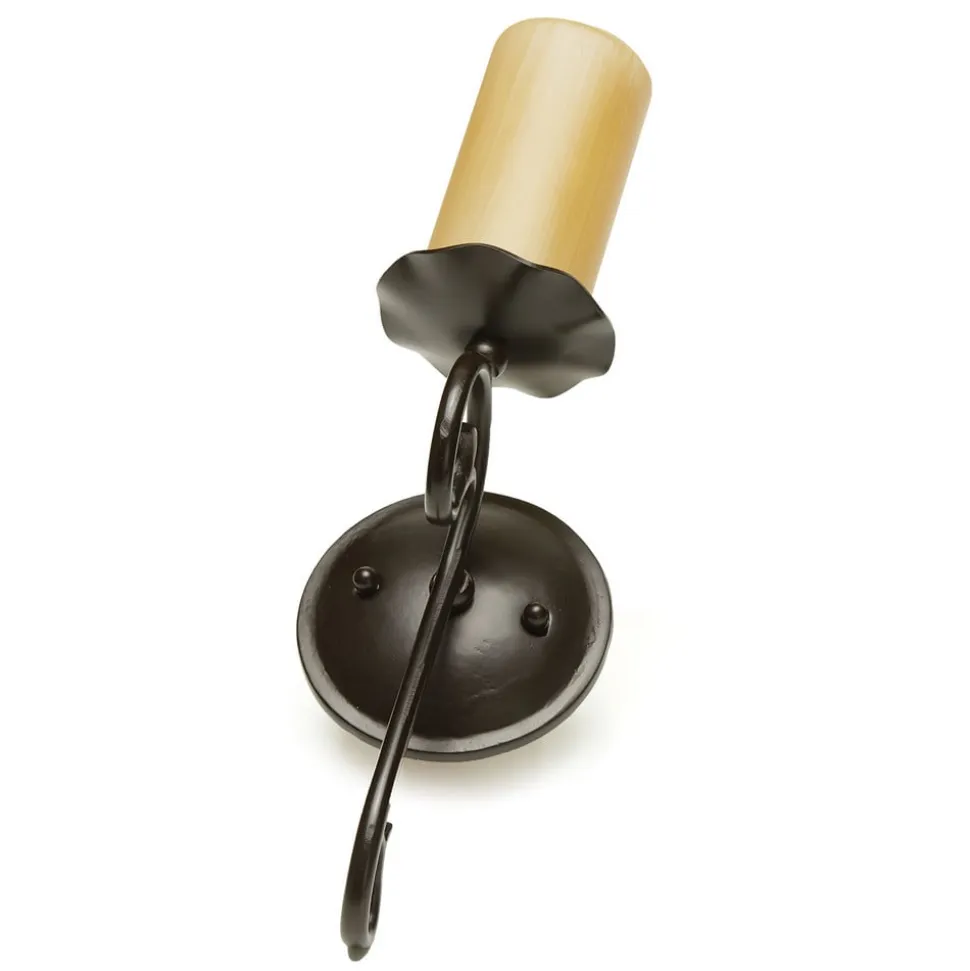 Bente væglampe, skærm i kerte-look