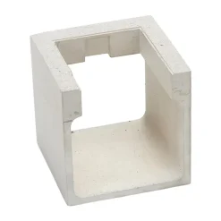 Betongrå LED udendørs væglampe Riak