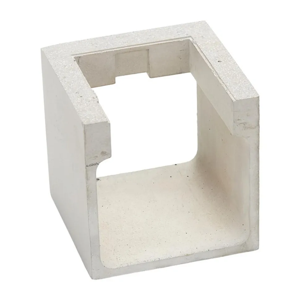 Betongrå LED udendørs væglampe Riak