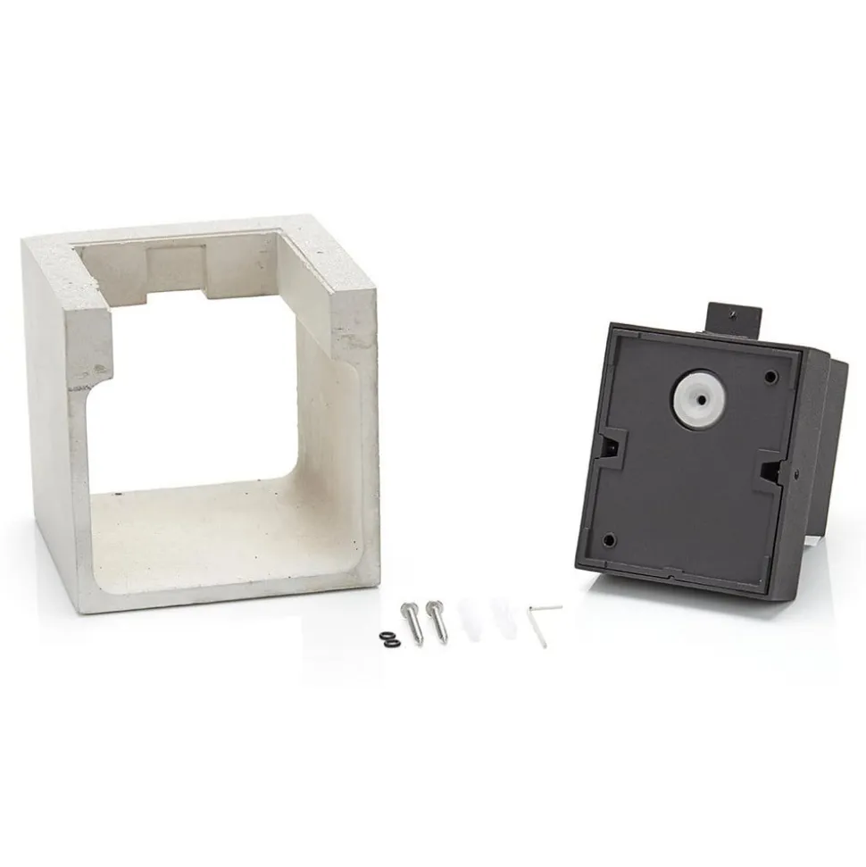 Betongrå LED udendørs væglampe Riak