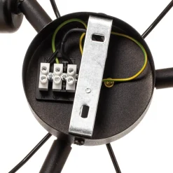 Big Boho loftlampe, rattan, beige/sort