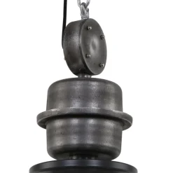 Bikkel L02 hængelampe, industriel, sort