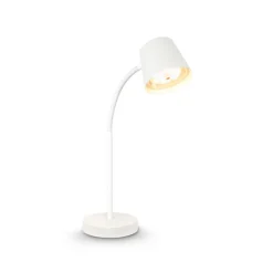 Biwo LED-bordlampe, hvid, berøringsdæmper, metal