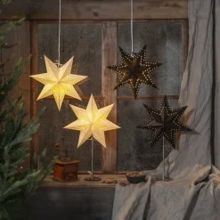 Bobo papirstjerne, 7-takket, hvid, Ø 34 cm