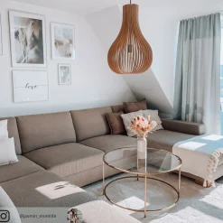 Bodo pendellampe, lyst træ