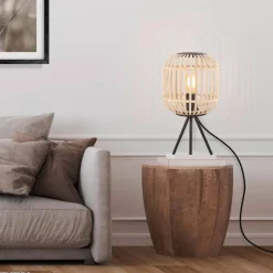 Bordesley bordlampe med træskærm