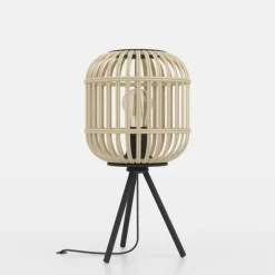 Bordesley bordlampe med træskærm