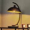 Bordlampe 1036, 1 lyskilde, sort-guld