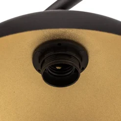 Bordlampe 1036, 1 lyskilde, sort-guld