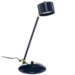 Bordlampe Arena i blå og guld