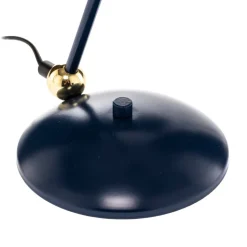 Bordlampe Arena i blå og guld