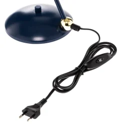 Bordlampe Arena i blå og guld