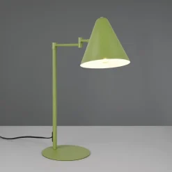 Bordlampe Cosima, grøn, højde 50 cm, metal