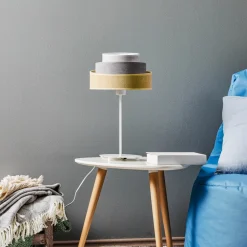 Bordlampe Pastell Trio senf/grå/lysegrå H 50 cm
