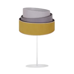 Bordlampe Pastell Trio senf/grå/lysegrå H 50 cm