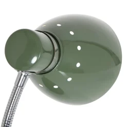 Bordlampe Spring, justerbar arm, grøn