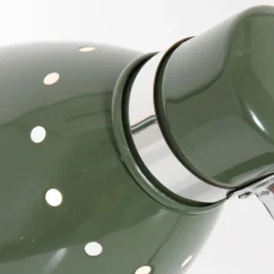 Bordlampe Spring, justerbar arm, grøn