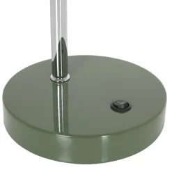 Bordlampe Spring, justerbar arm, grøn