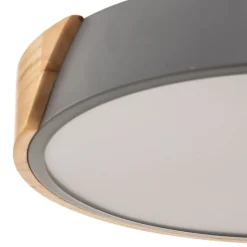 Borneo LED-loftlampe med træramme