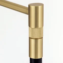 Boston LED-gulvlampe, berøringsdæmper sort/messing