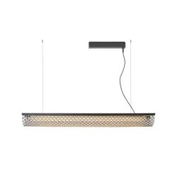 Bover LED-hængelampe Nans Balis S/140, brun/brun, 140 cm