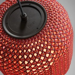 Bover Nans S/21 LED udendørs pendel, rød