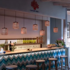 Bover Nans S/21 LED udendørs pendel, rød