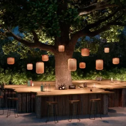 Bover Nans S/21 LED udendørs pendel, rød