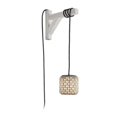 Bover Nans S/16/H LED-hængelampe, stik, beige