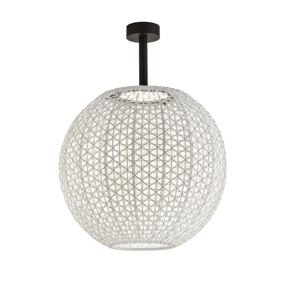Bover Nans Sphere PF/60 LED udendørs loftslampe beige