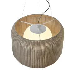 Bover udendørs hængelampe Fora 90, naturhvid/beige