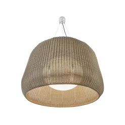 Bover udendørs hængelampe Fora 90, naturhvid/beige