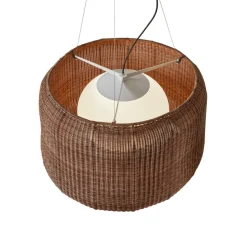 Bover udendørs hængelampe Fora 90, grafitbrun/brun, E27