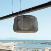 Bover udendørs hængelampe Fora 90, grafitbrun/brun