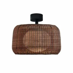 Bover udendørs loftlampe Fora, grafitbrun/brun, Ø 50 cm